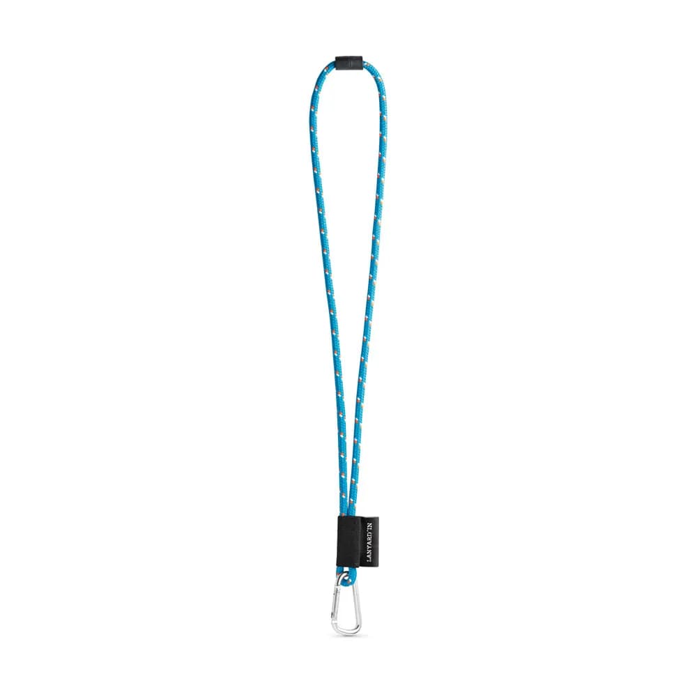 SET Lanyard NAUTIC Long (Ø 7 mm) mit 55 mm D-förmigem Karabiner und Ø 7 mm Sicherheitsverschluss - 75091 - 304 - Hellblau