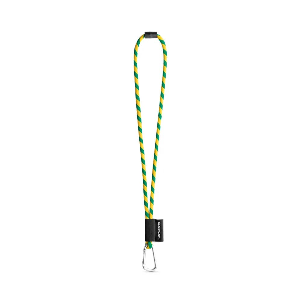 SET Lanyard Tube Long (Ø 7 mm) mit 55 mm D-förmigem Karabiner und Ø 7 mm Sicherheitsverschluss - Gelb