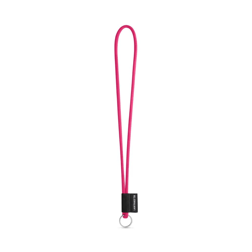 SET Lanyard TUBE Lang (Ø 7 mm) mit Ring Ø 32 mm - 312 - Rosa