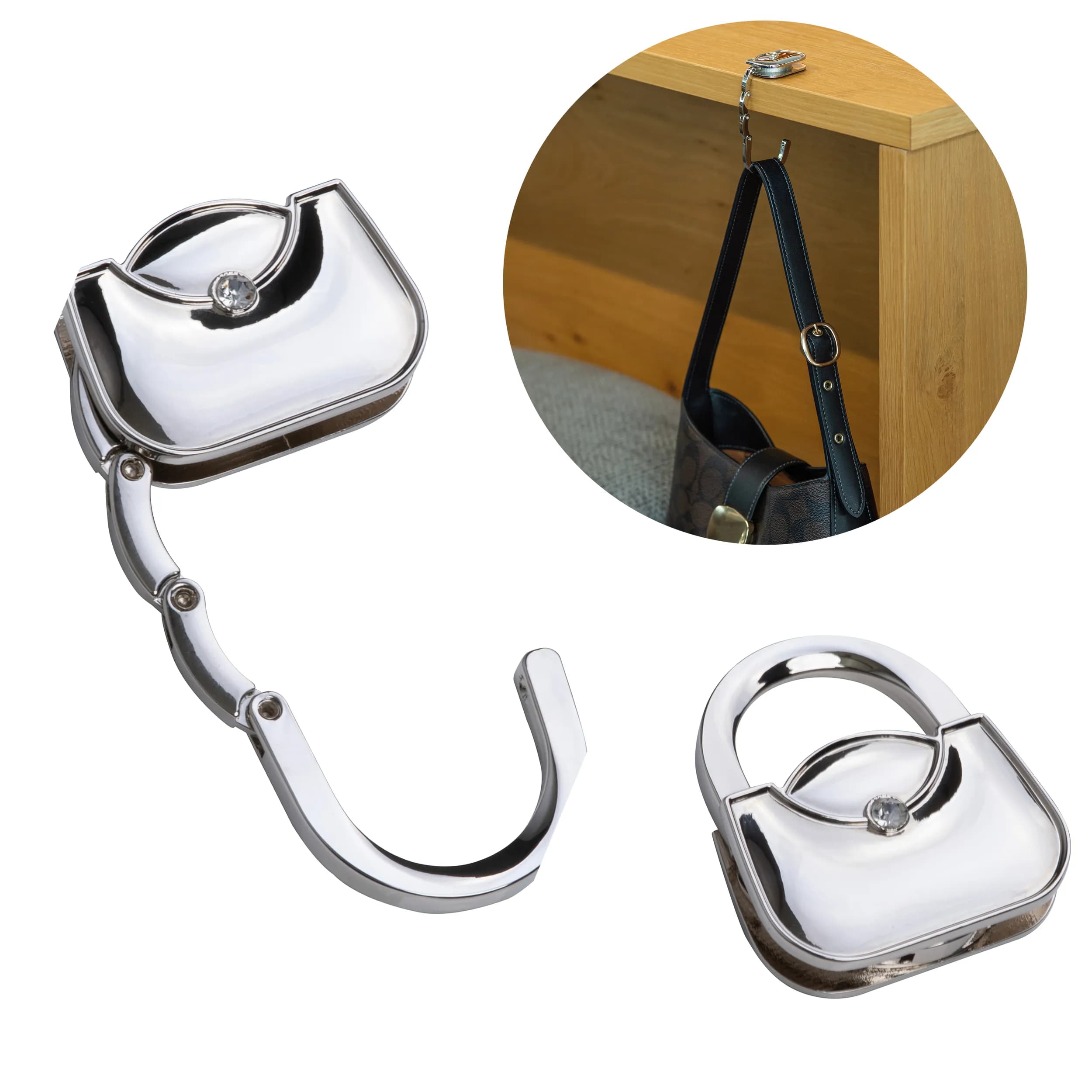 Taschenhalter DOROTHEA - grau