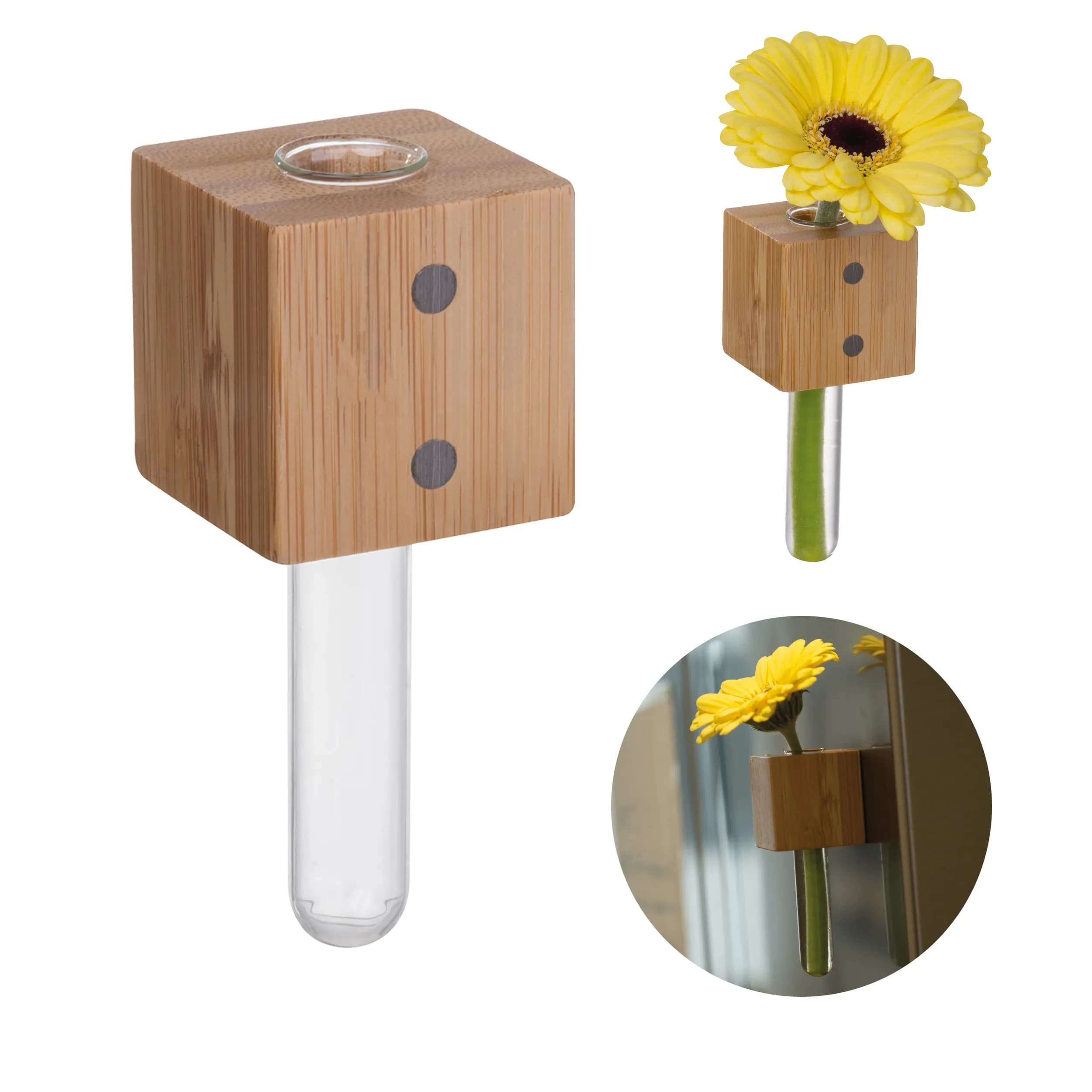 Kühlschrankmagnet mit Vase RICCARDO - beige