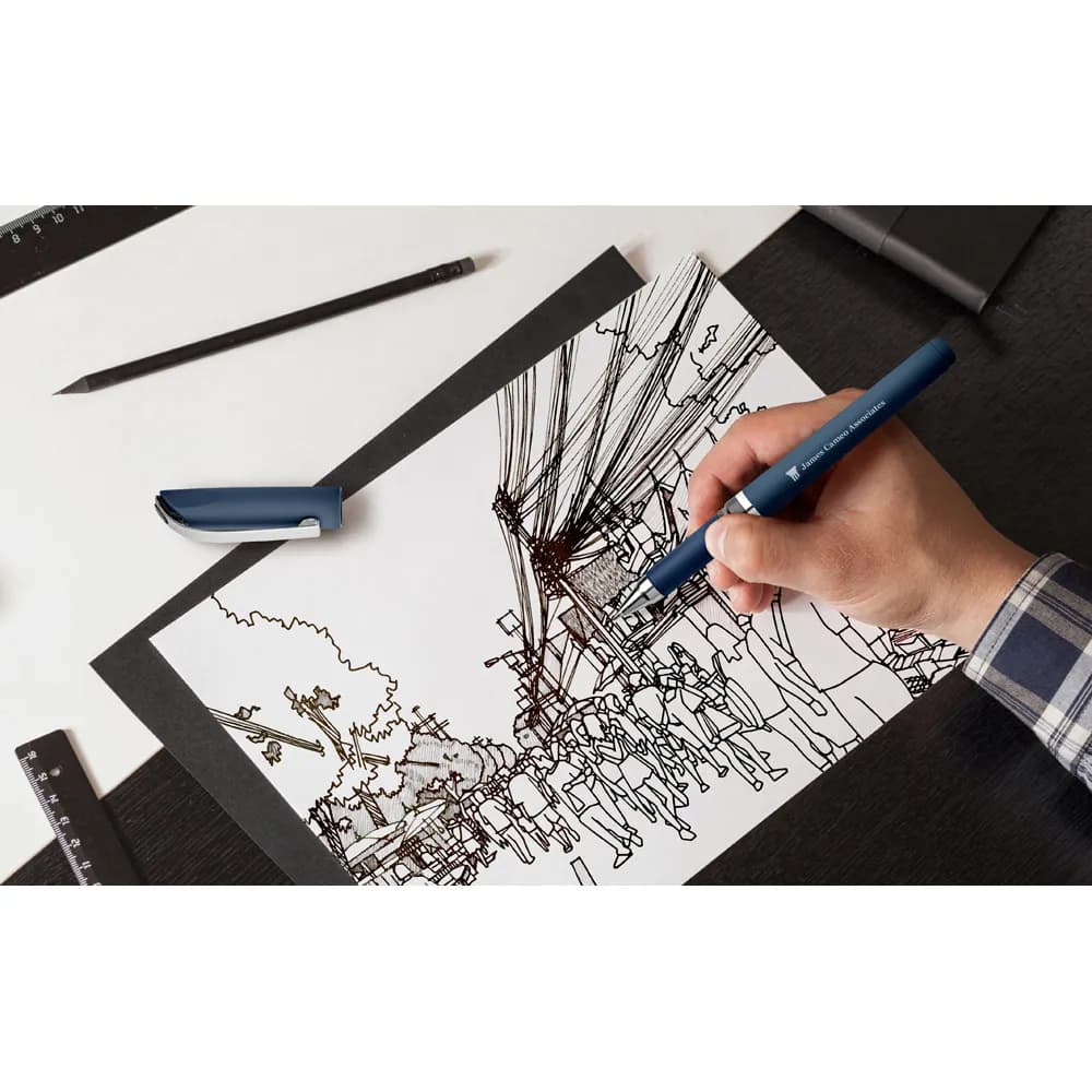 Kugelschreiber aus ABS und Clip aus Metall - BOLT - Schwarz