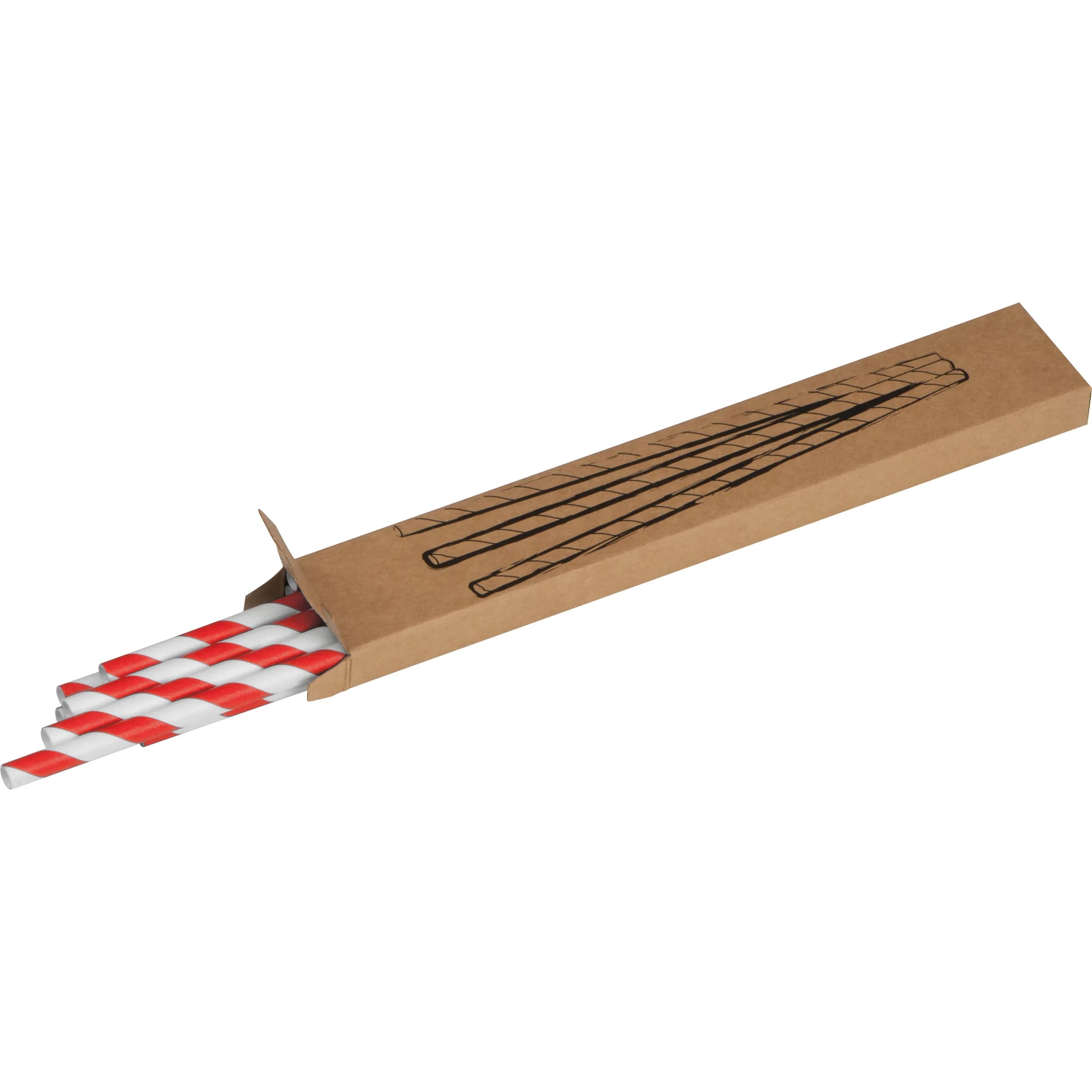 Trinkhalme 10 Stück LINA - rot