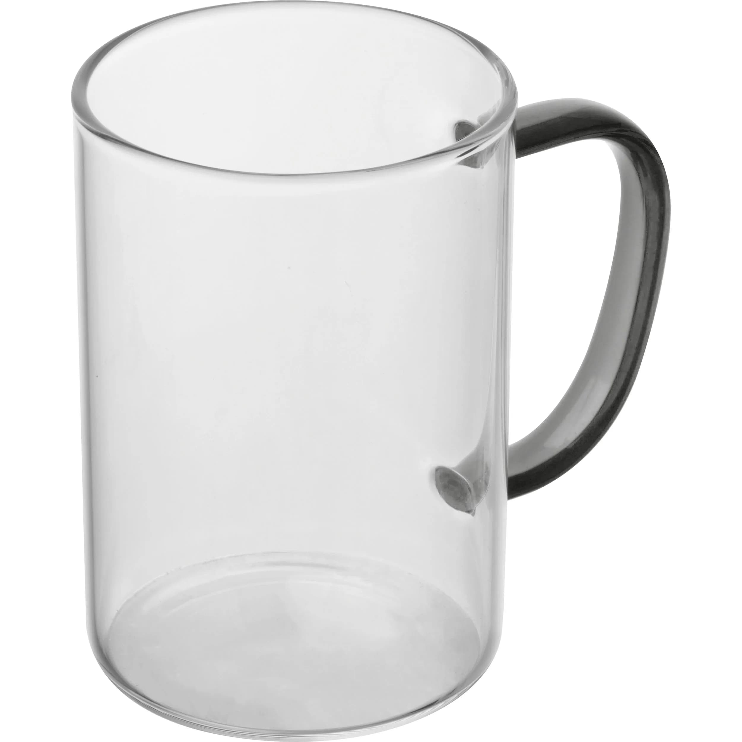 Glastasse mit farbigem Henkel, 250ml EDDA - schwarz