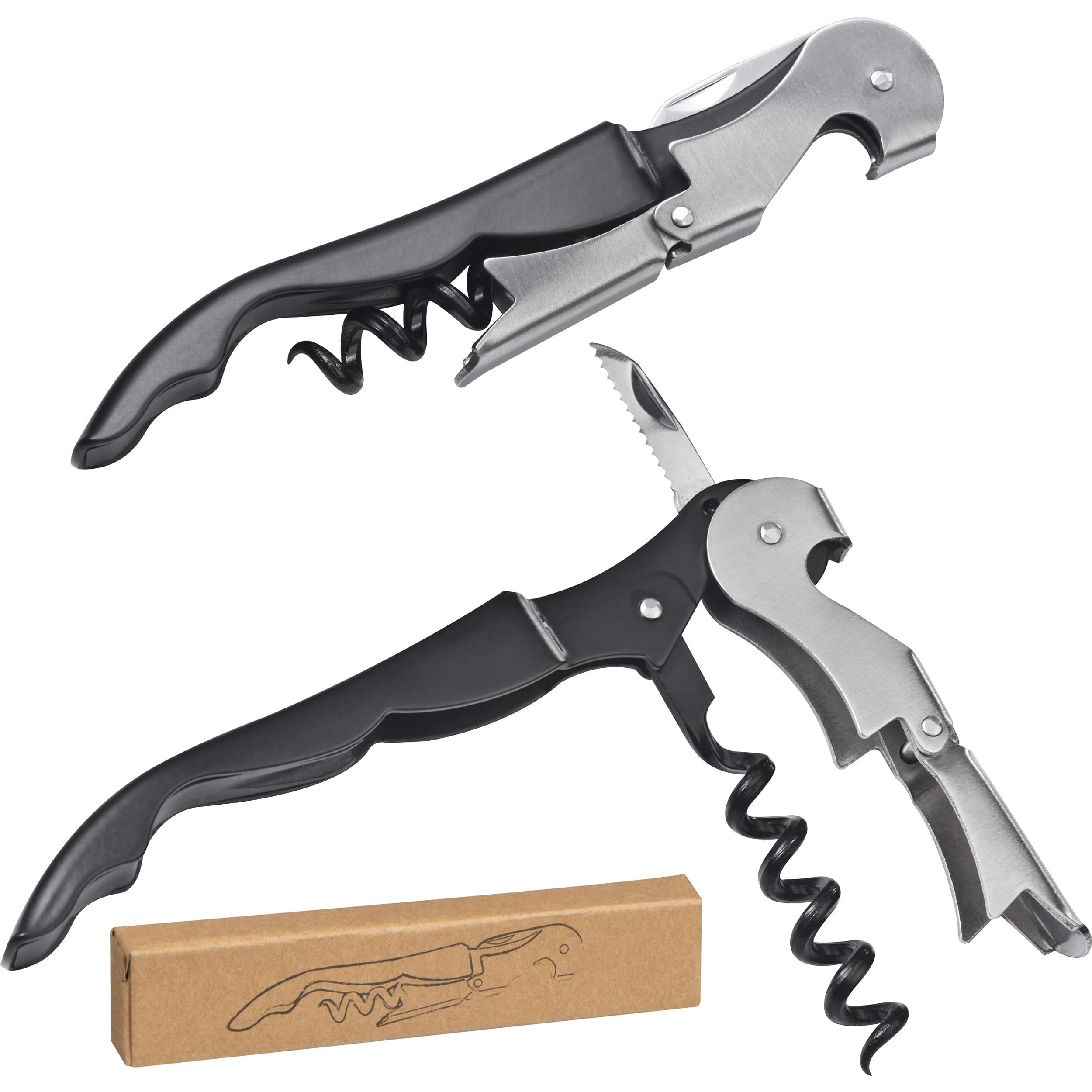 Kellnermesser aus Metall MARTYNA - schwarz