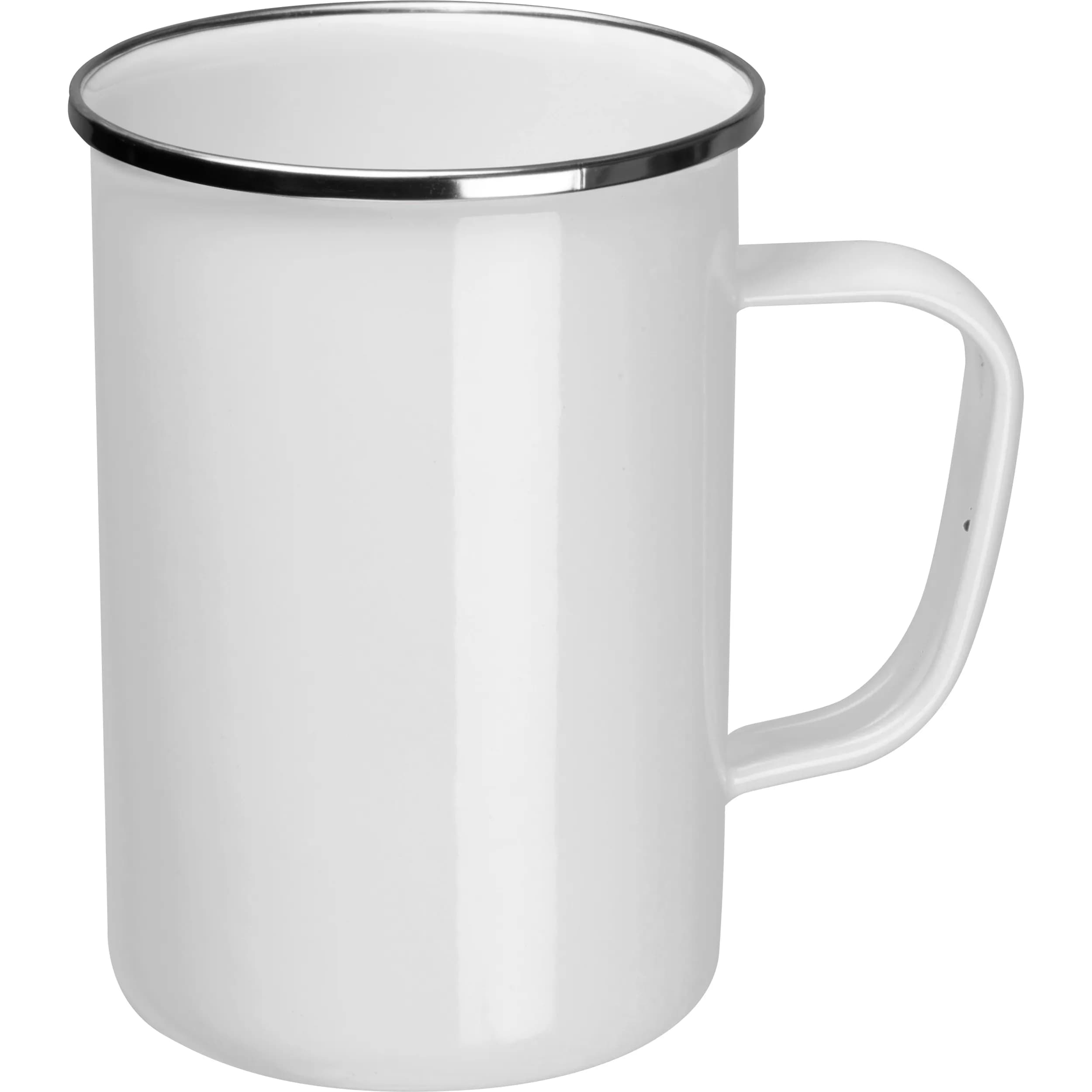Emaille Tasse GENE - weiss