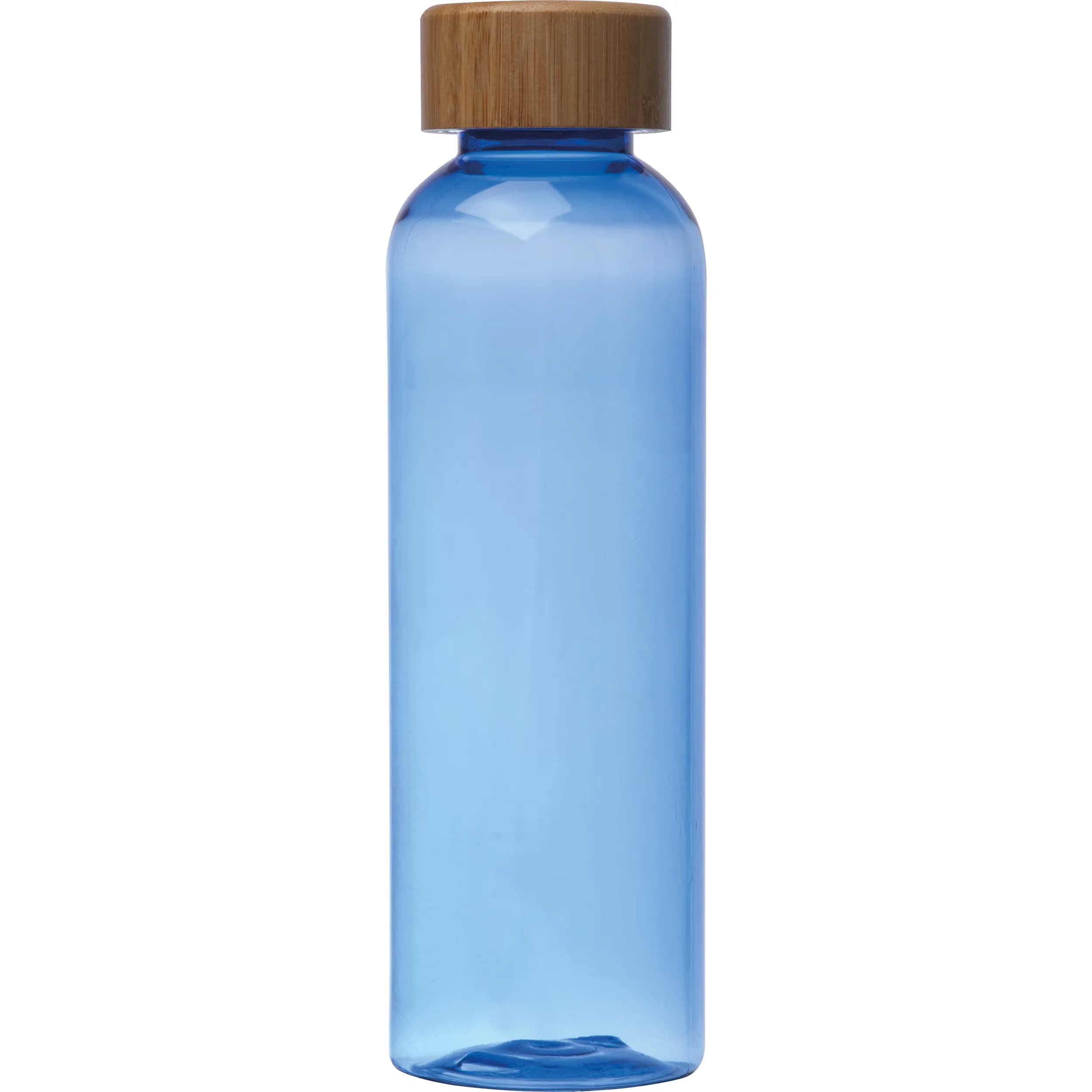 Trinkflasche aus PET mit Bambusdeckel, 500ml SAMBOR - blau