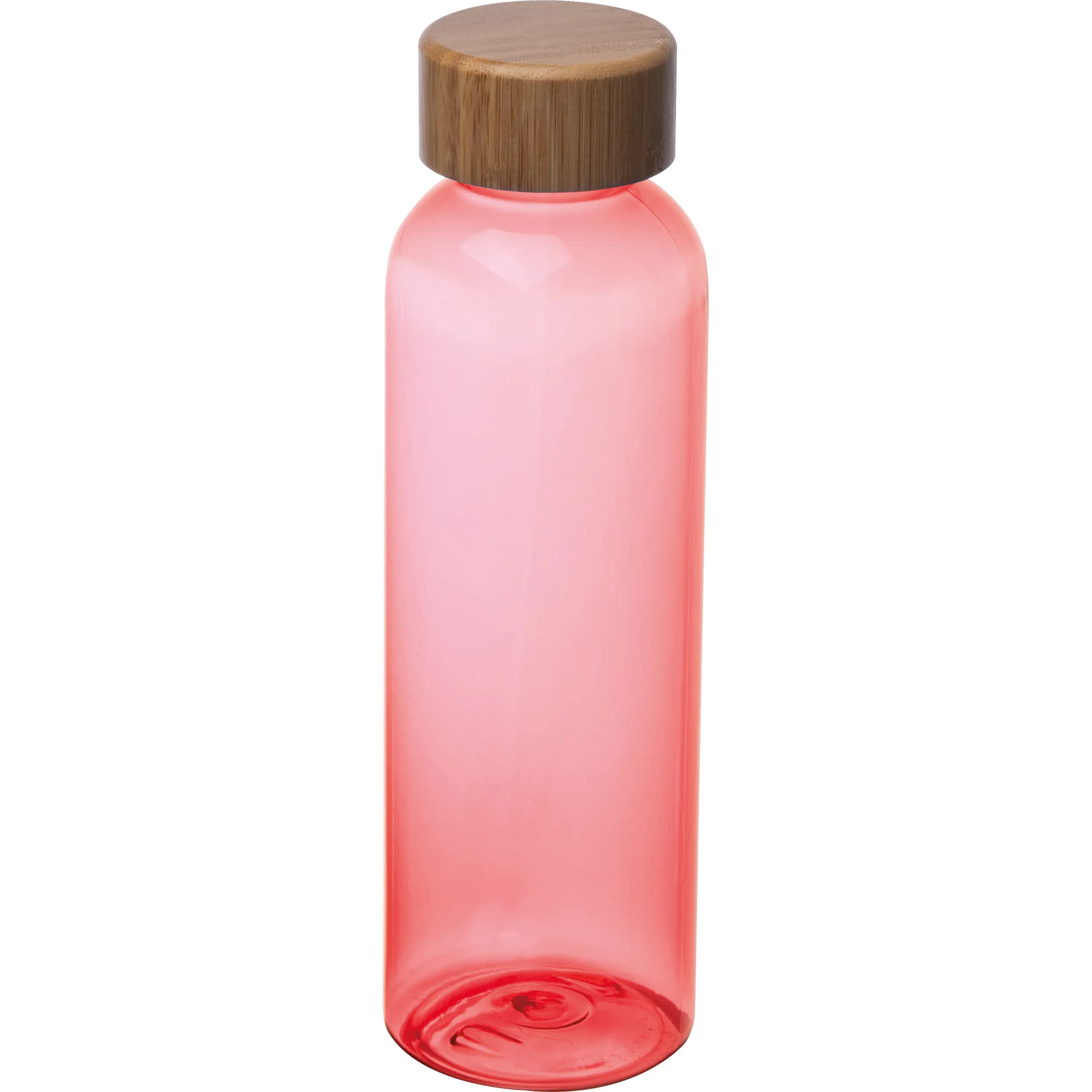 Trinkflasche aus PET mit Bambusdeckel, 500ml SAMBOR - rot