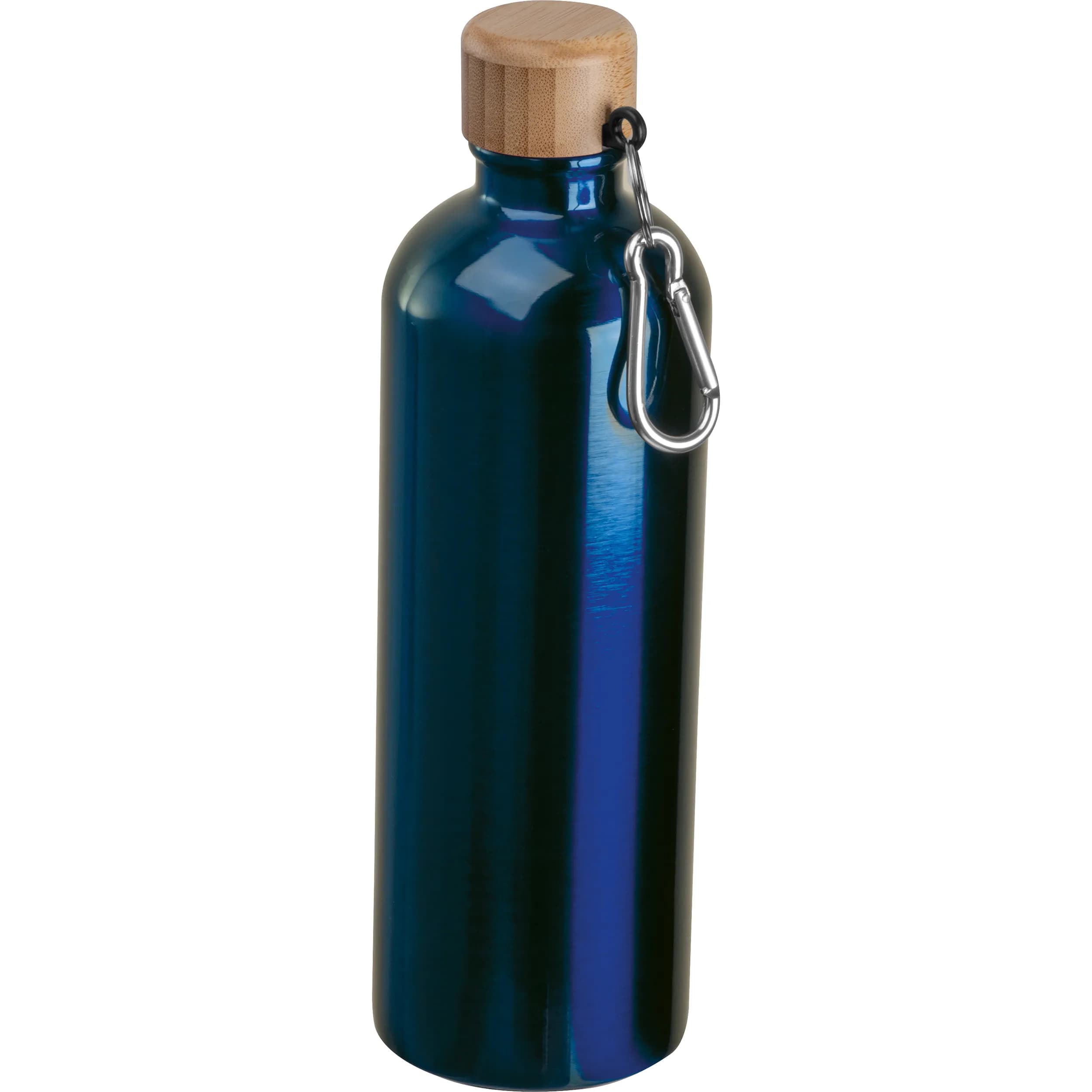 Edelstahltrinkflasche mit Karabiner, 750ml RUTH - dunkelblau