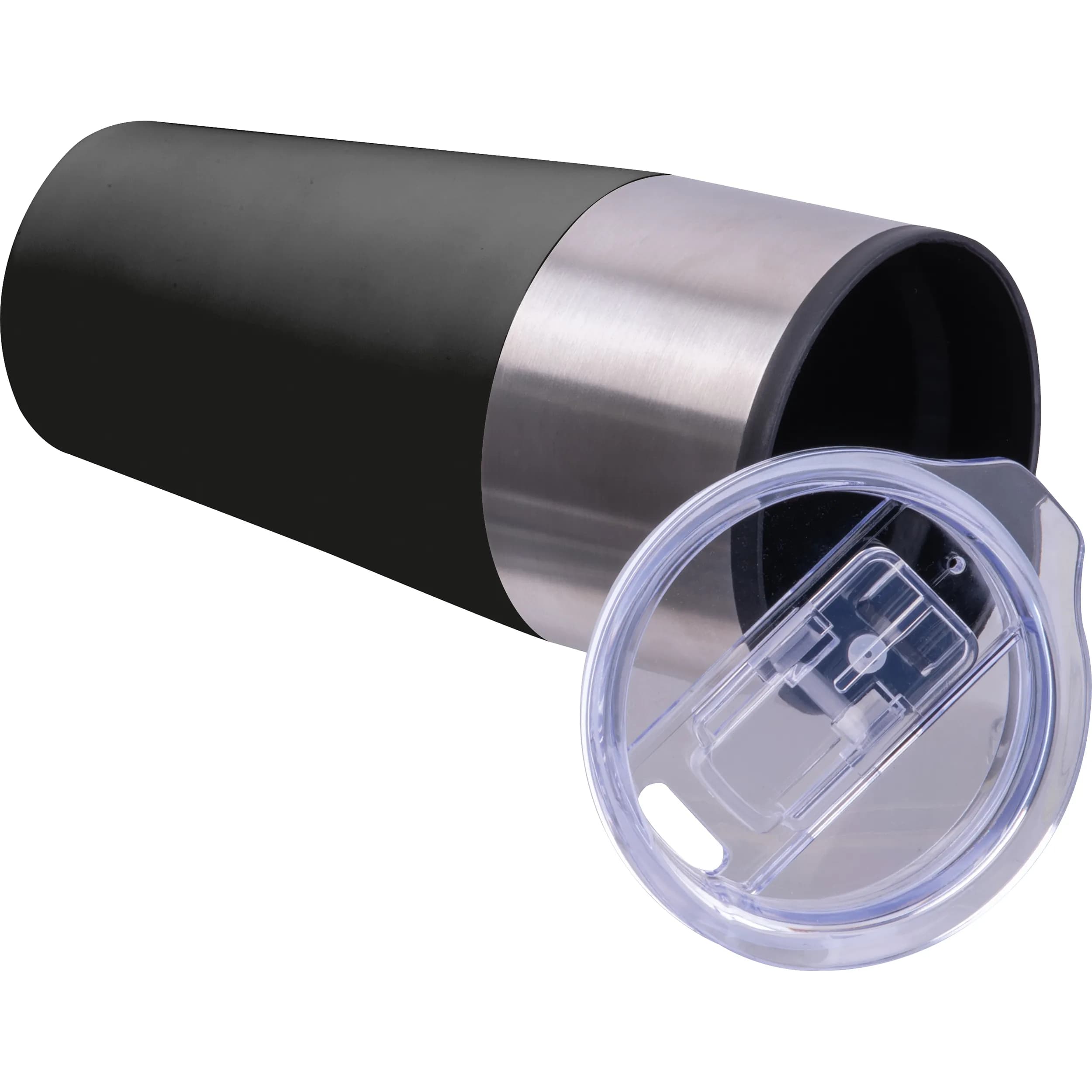 Doppelwandiger Trinkecher, 600ml JORDAN - schwarz