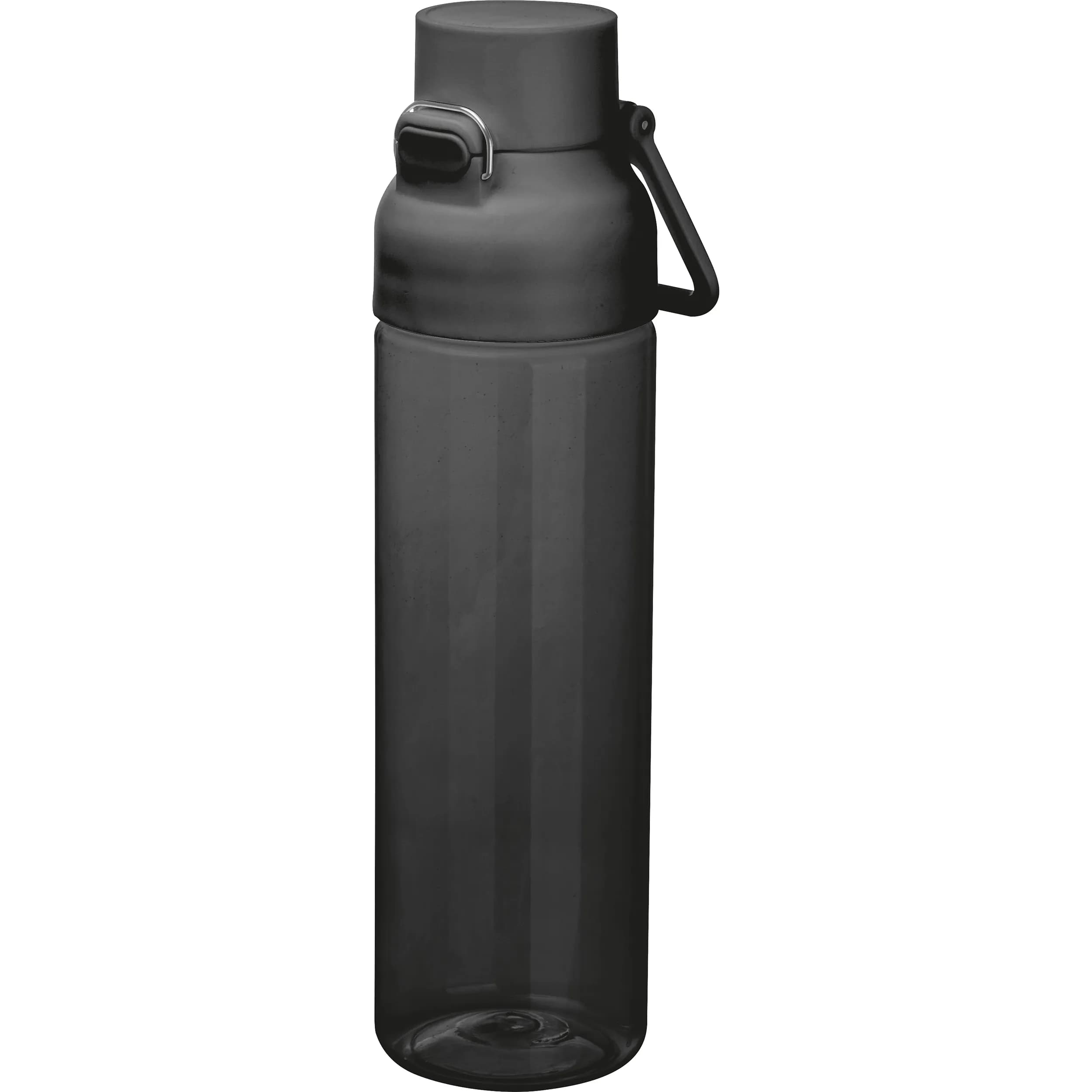 Tritan Trinkflasche transparent, 750ml MAX - schwarz