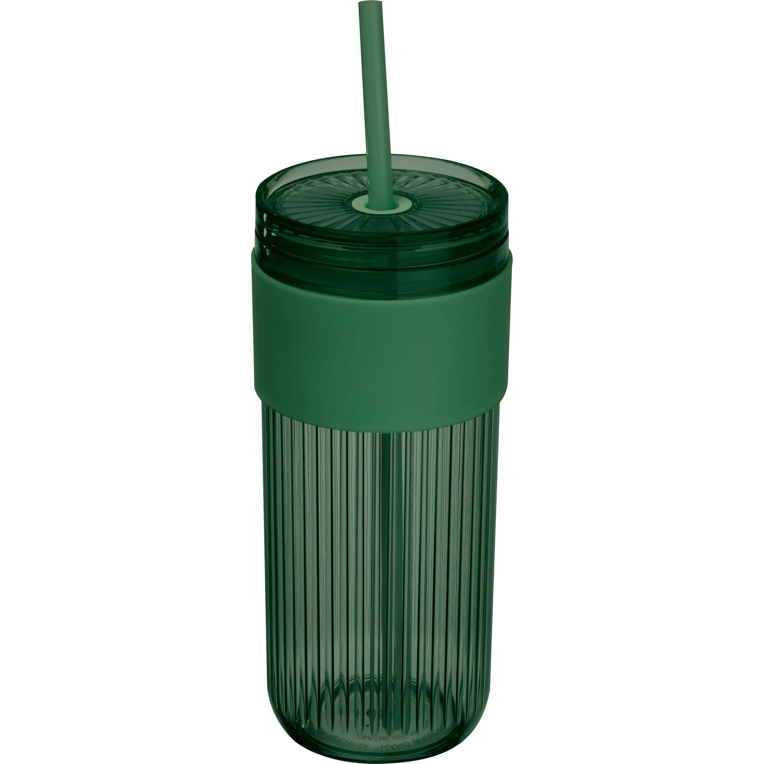 Becher mit Trinkhalm, 660ml SOLEDAD - grün