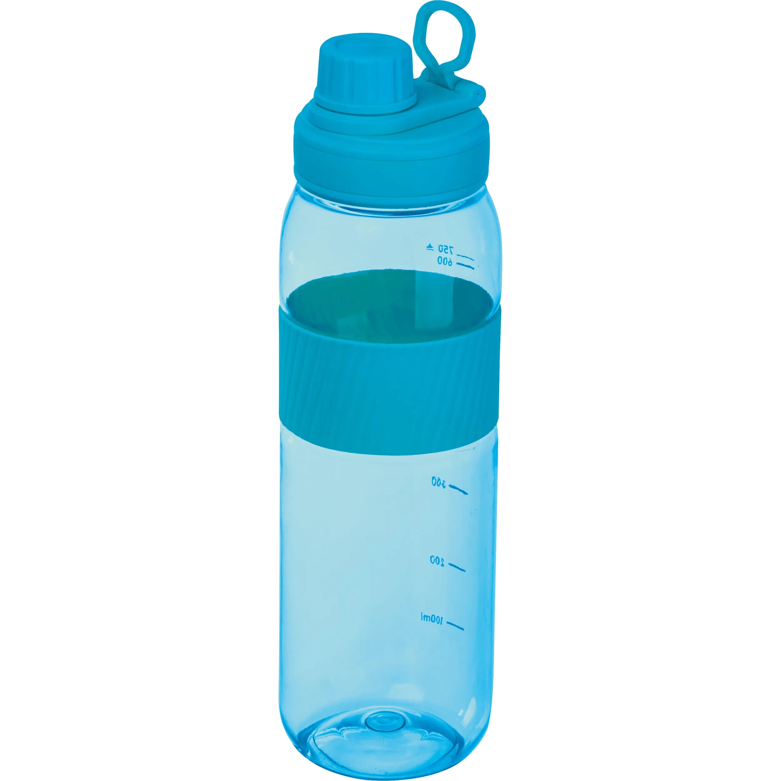 Tritan Trinkflasche mit Silikongriff LUCREZIA - hellblau