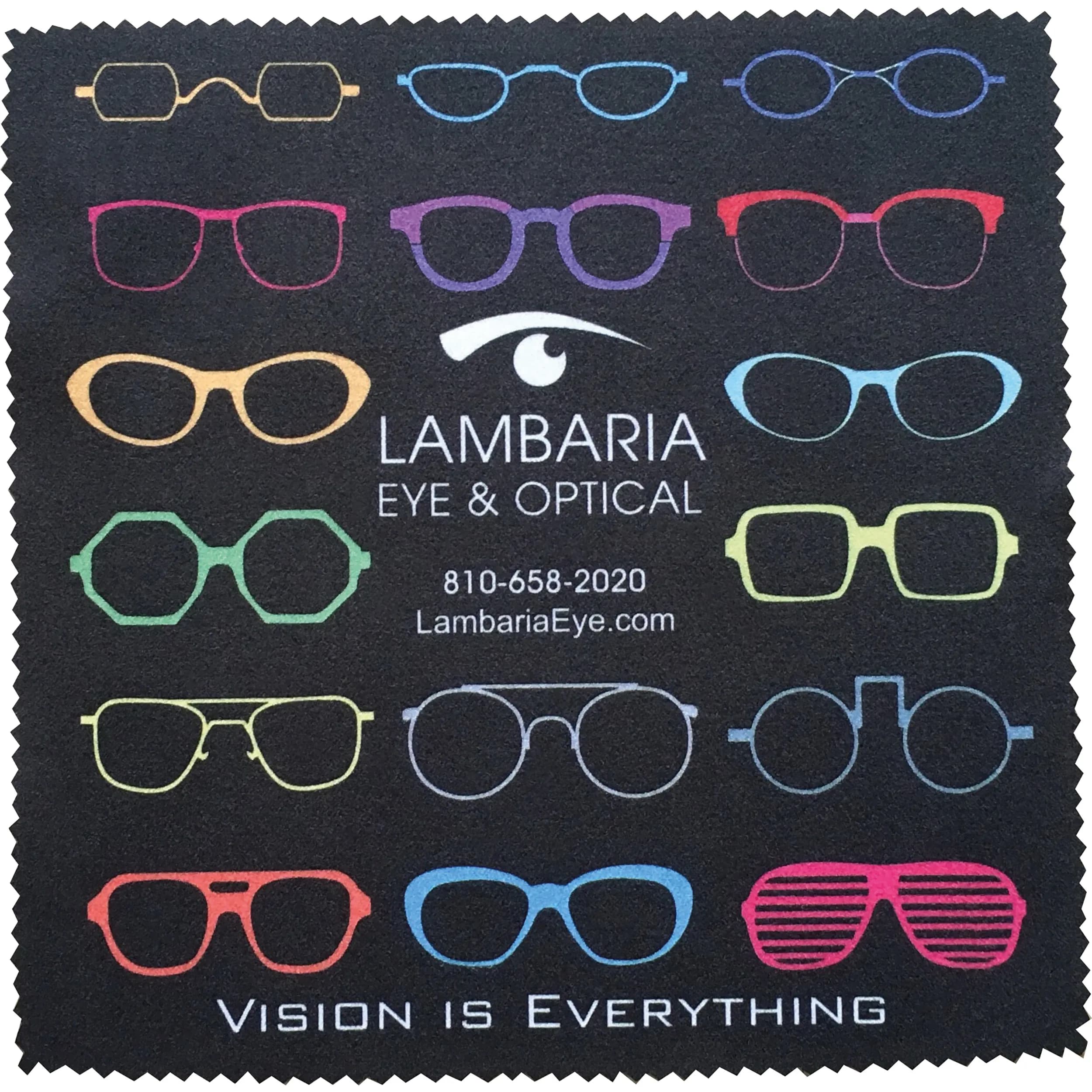 Sublimationsbrillenputztuch CHARLIE - weiss