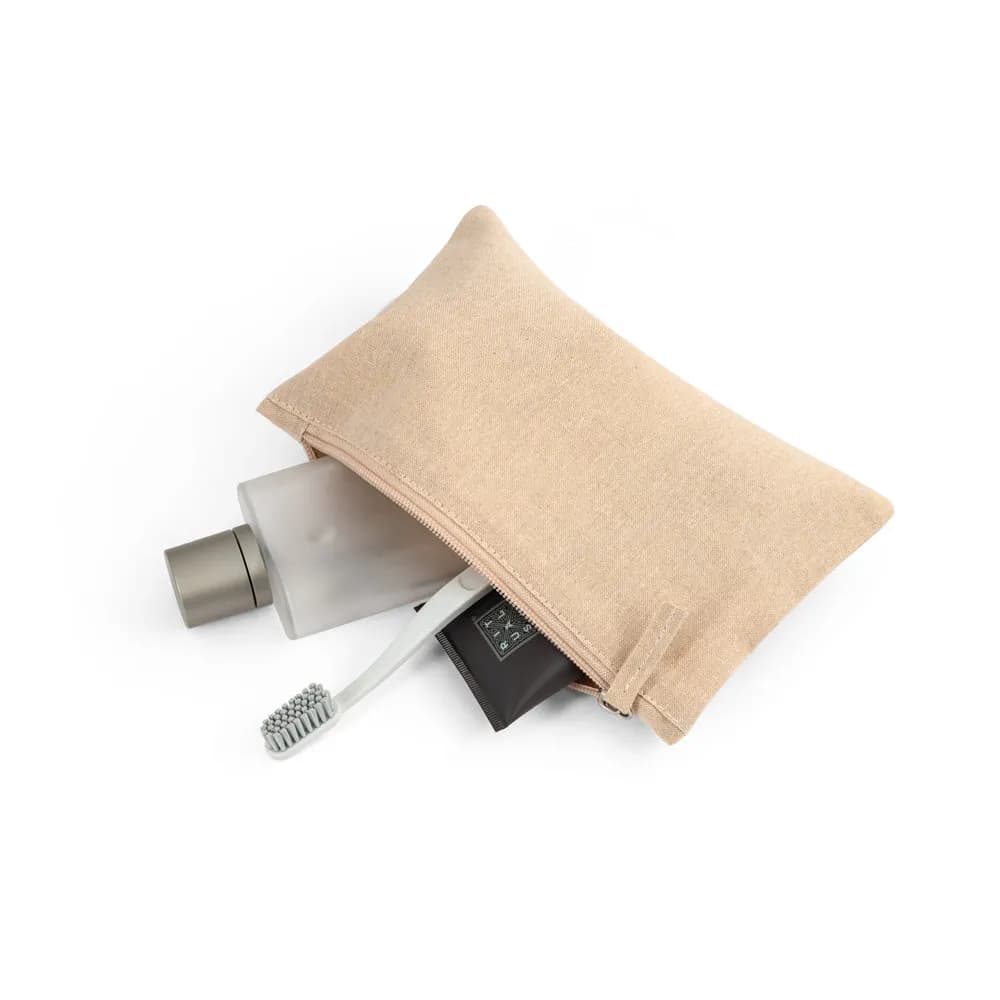 Multifunktionsbeutel aus recycelter Baumwolle (70%) und polyester (30% rPET) (140 g/m²) (140 g/m²) - MILLIE - Schwarz