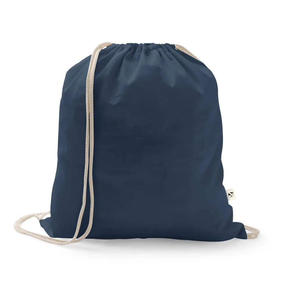 Rucksack aus recycelter Baumwolle (70%), Polyester (30% rPET) (150 g/m²) - ISTANBUL - Dunkelblau