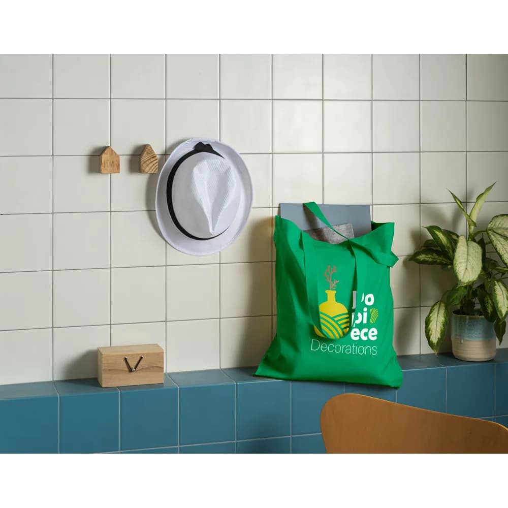 Tragetasche aus recycelter Baumwolle (70%) und polyester (30% rPET) (180 g/m²) - CAIRO - Rosa