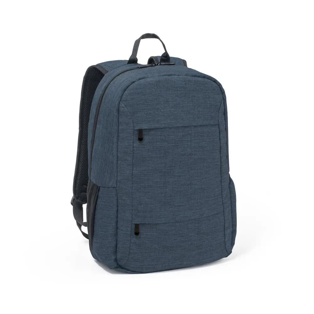 Laptop-Rucksack aus 300D recyceltes Polyester - BUSINESS - Blau