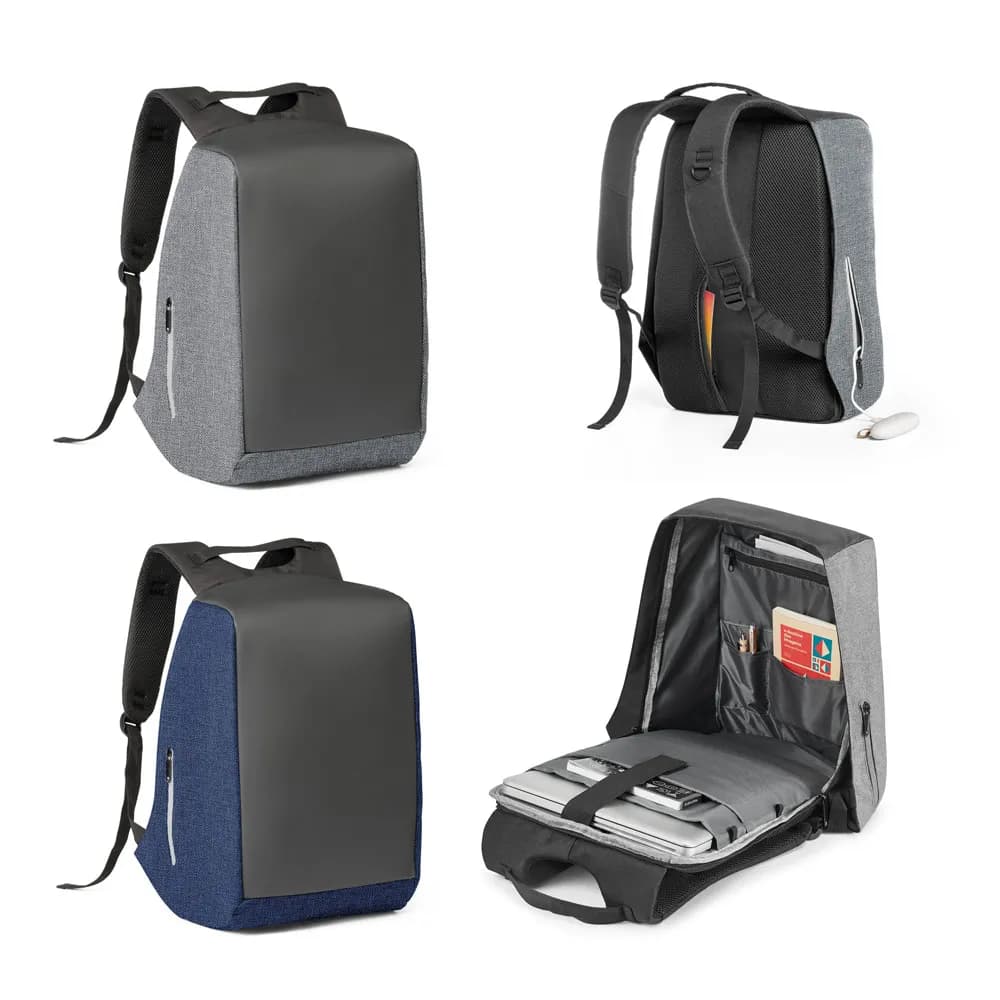 Laptop-Rucksack 15.6 aus 900D mit Anti-Diebstahl-System - AVEIRO - Blau