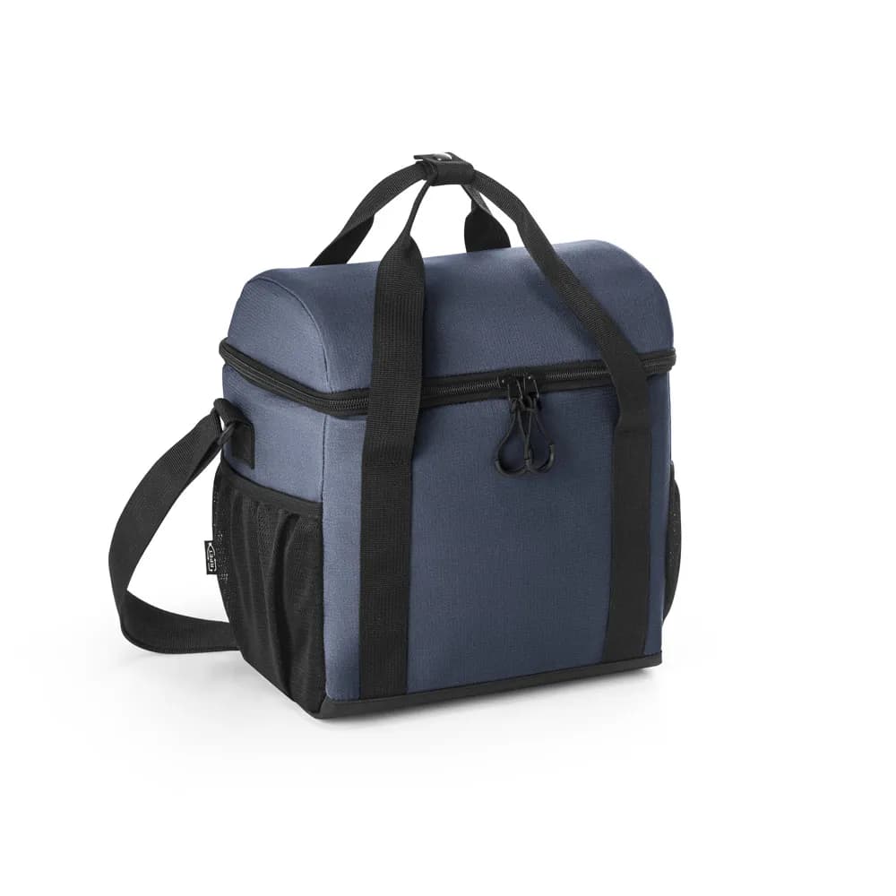 Gepolsterte Kühltasche aus recyceltem Polyester 600D Ripstop 11 L - ROMA M - Blau