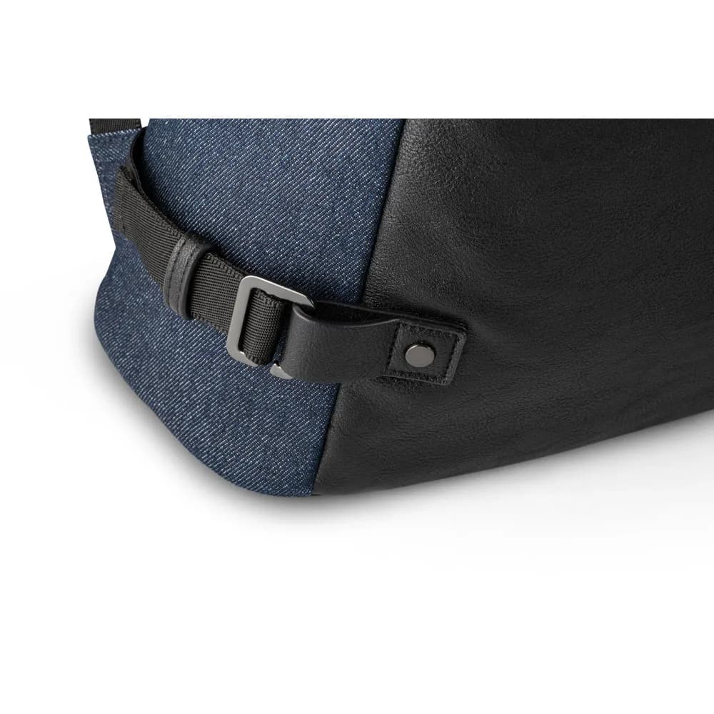 Laptop-Rucksack bis zu 15.6 aus Denim und PU - DIVERGENT BACKPACK I - Dunkelblau