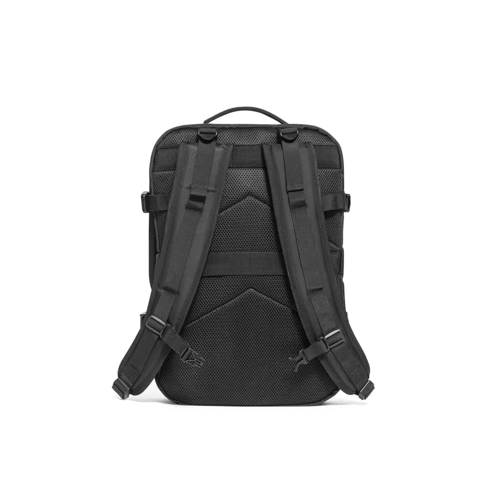 Hochverdichteter Reiserucksack aus recyceltem 600D-Polyester für 17.3-Laptop - DALLAS - Schwarz
