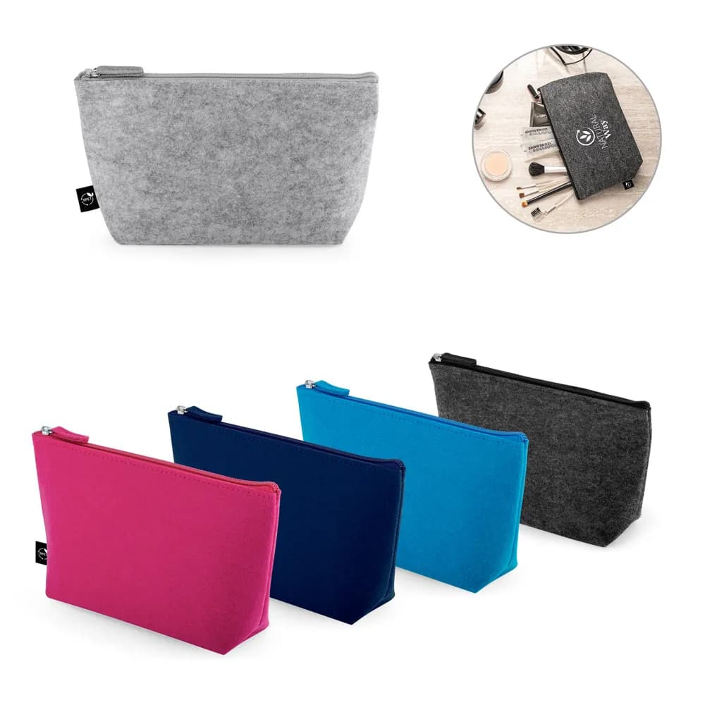 Vielseitige Tasche aus recyceltem Filz (100% rPET) - MALLORCA - Rosa