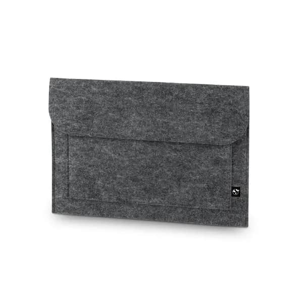 Laptoptasche aus recyceltem Filz (100% rPET) - FELPY SLEEVE - Dunkelgrau