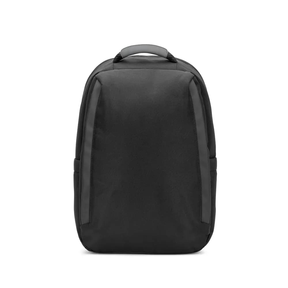 Diebstahlsicherer Rucksack aus Twill mit wasserabweisender Beschichtung und recyceltem 600D-Polyester für Laptops 173 - YANGON BPACK - Schwarz