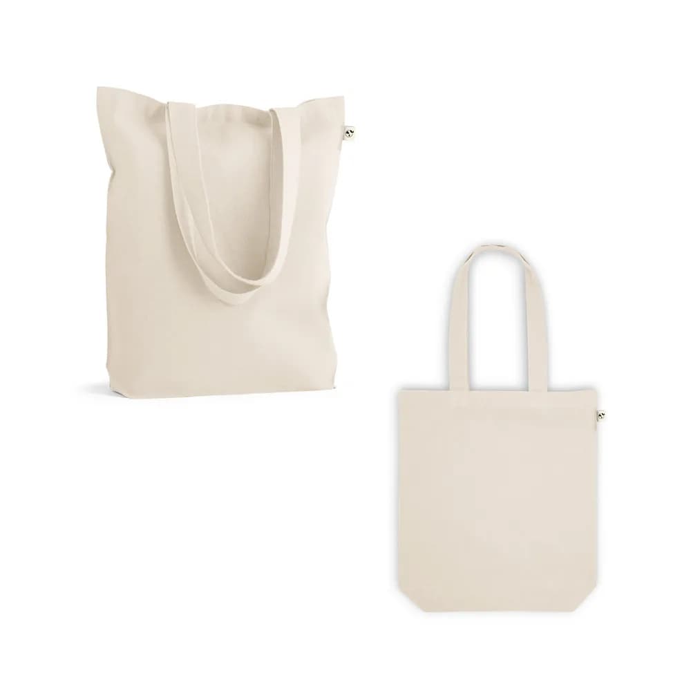 Tasche aus recycelter Baumwolle (70%) und Polyester (30% rPET)(280 g/m²) - HARBOR - Naturhell