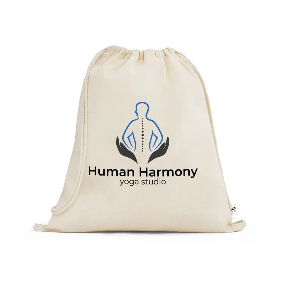 Turnbeutel aus 100% organische Bauwolle (140 g/m²) - BELIZE - Naturhell