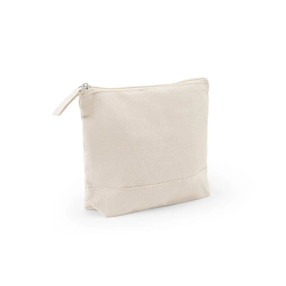 Kosmetiktasche aus 100 % Baumwolle (340 g/m²), zweifarbig - DAPHNE - Naturhell