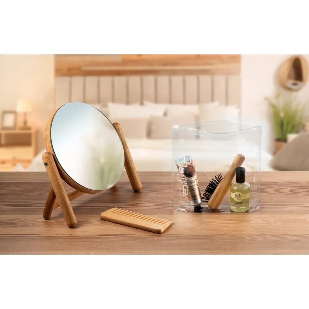 Kulturbeutel aus transparentem PVC - VALENTINA - Weiß