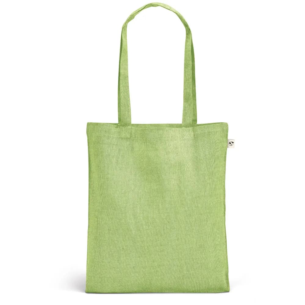 Tragetasche aus recycelter Baumwolle (70%), polyester (30% rPET) (140 g/m²) - RYNEK - Hellgrün
