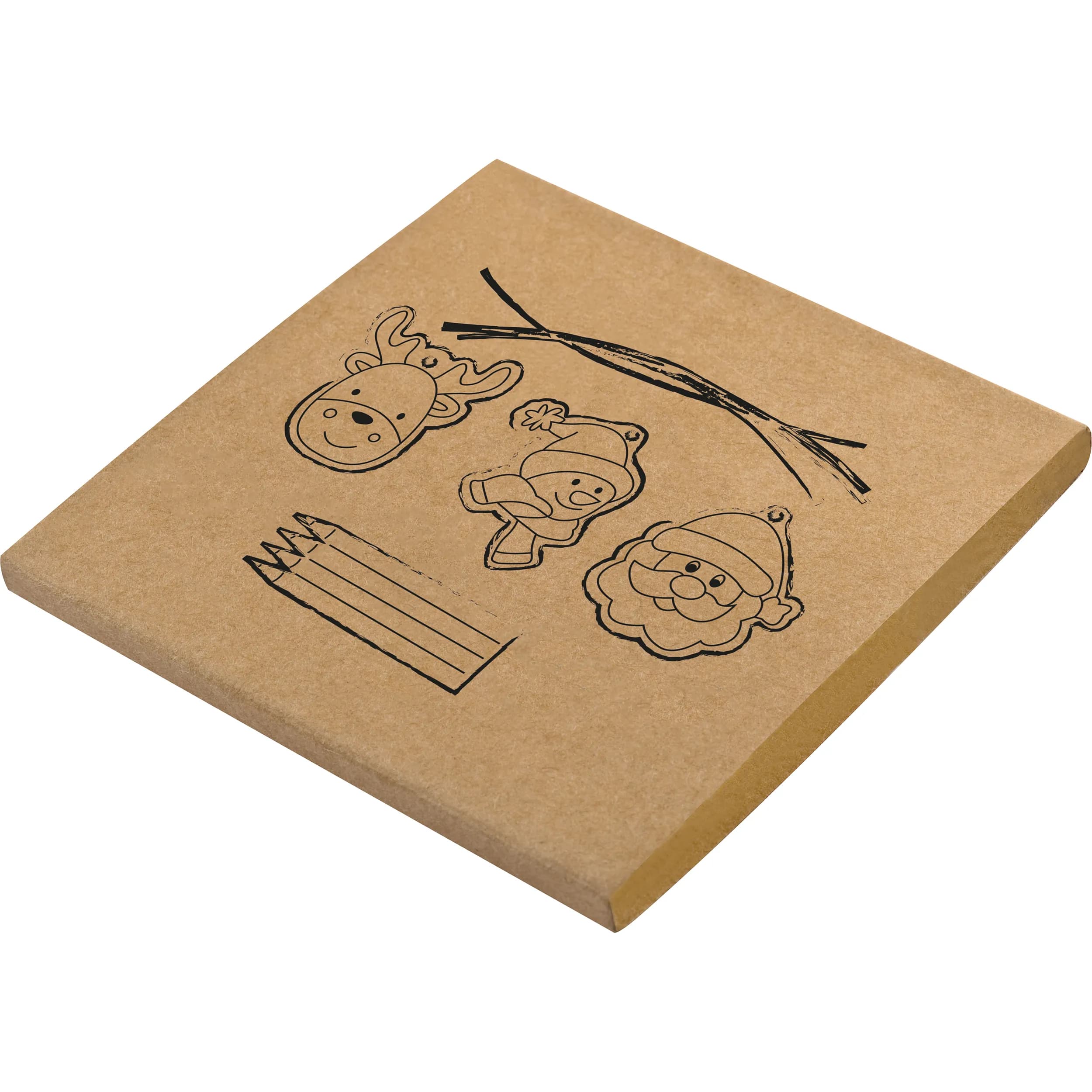 Ausmalbare Christbaumanhänger PABLO - beige