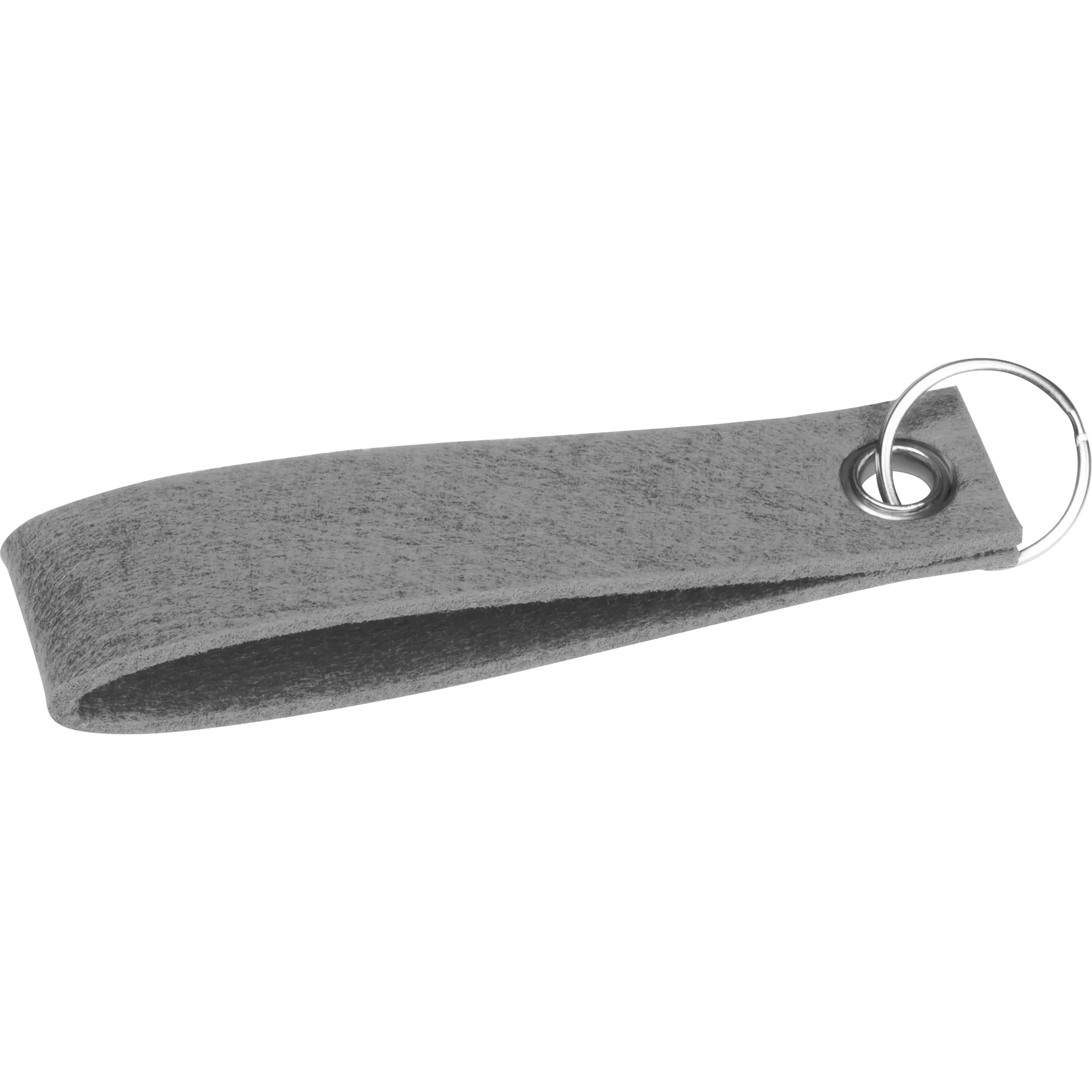 Schlüsselanhänger aus RPET Filz PATRYCJA - grau