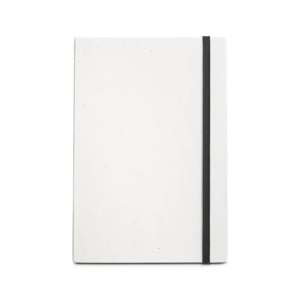A5-Notizblock mit Hardcover aus 100 % recyceltem Papier - MILKY - Schwarz