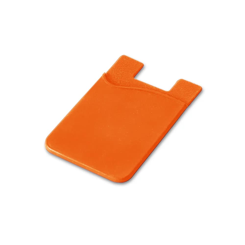 Smartphone-Kartenhalter aus Silikon - SHELLEY - Orange