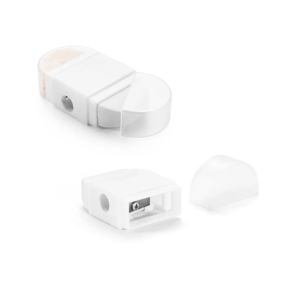 Bleistiftspitzer 2-1 aus PP - WYATT - Weiß