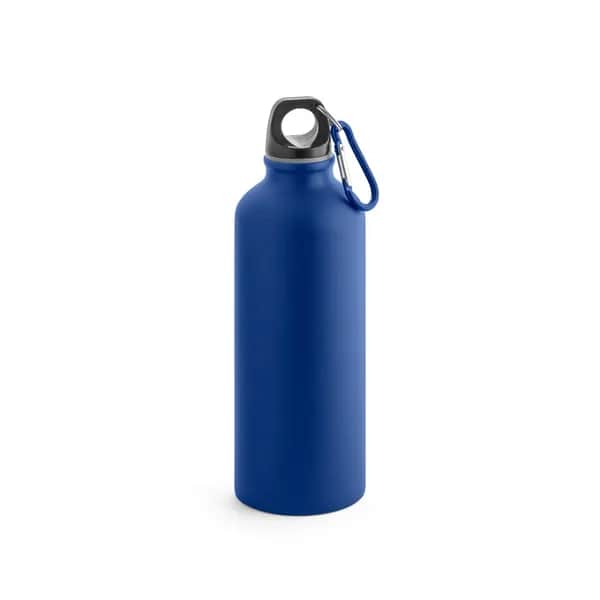 Aluminiumflasche mit Karabiner 540 ml - COLLINA - Dunkelblau