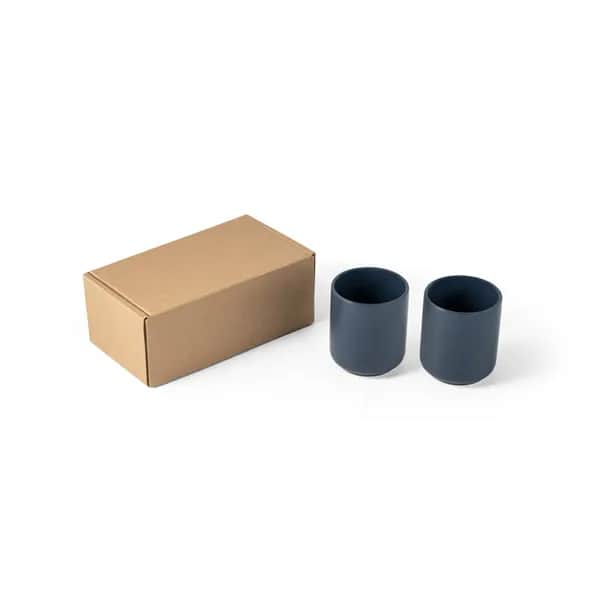 Keramikbecherset 280 ml - OWENS - Dunkelblau