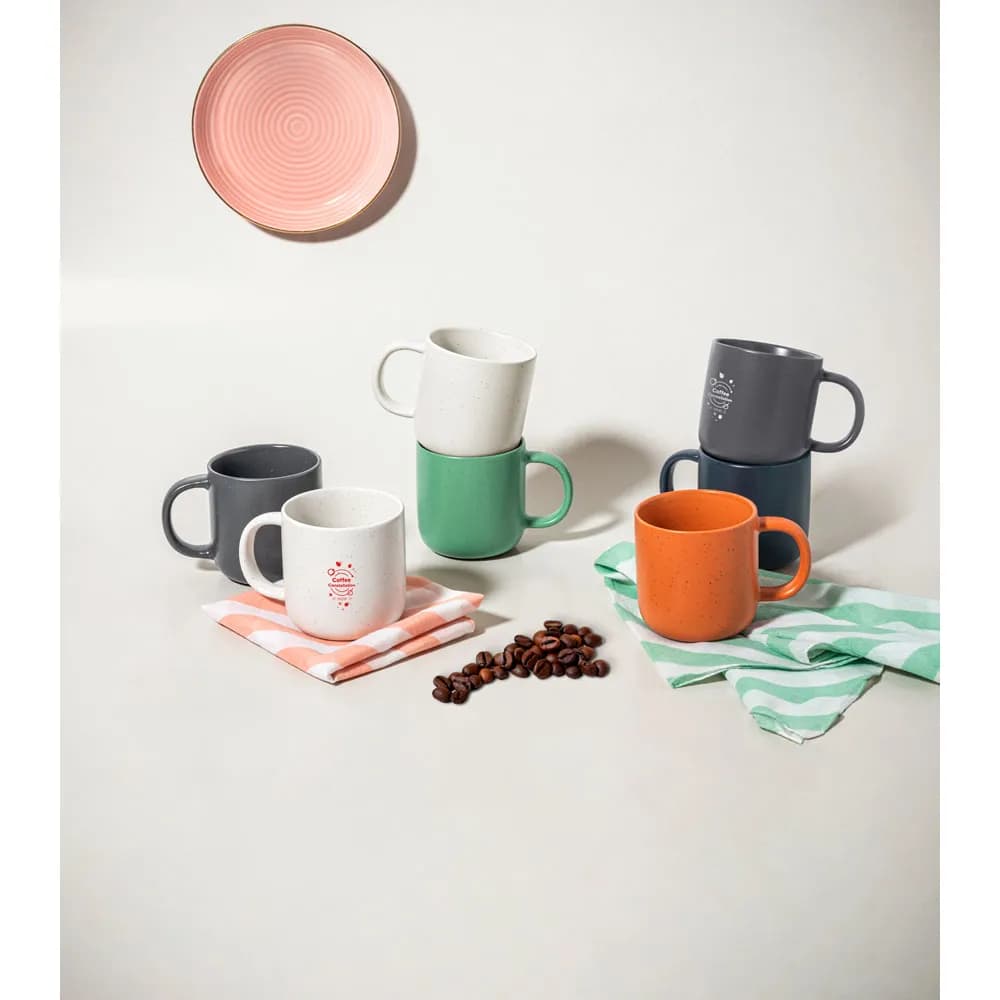 Kaffeebecher aus Keramik 75 ml - COFFEE CONSTELLATION - Pastellweiß