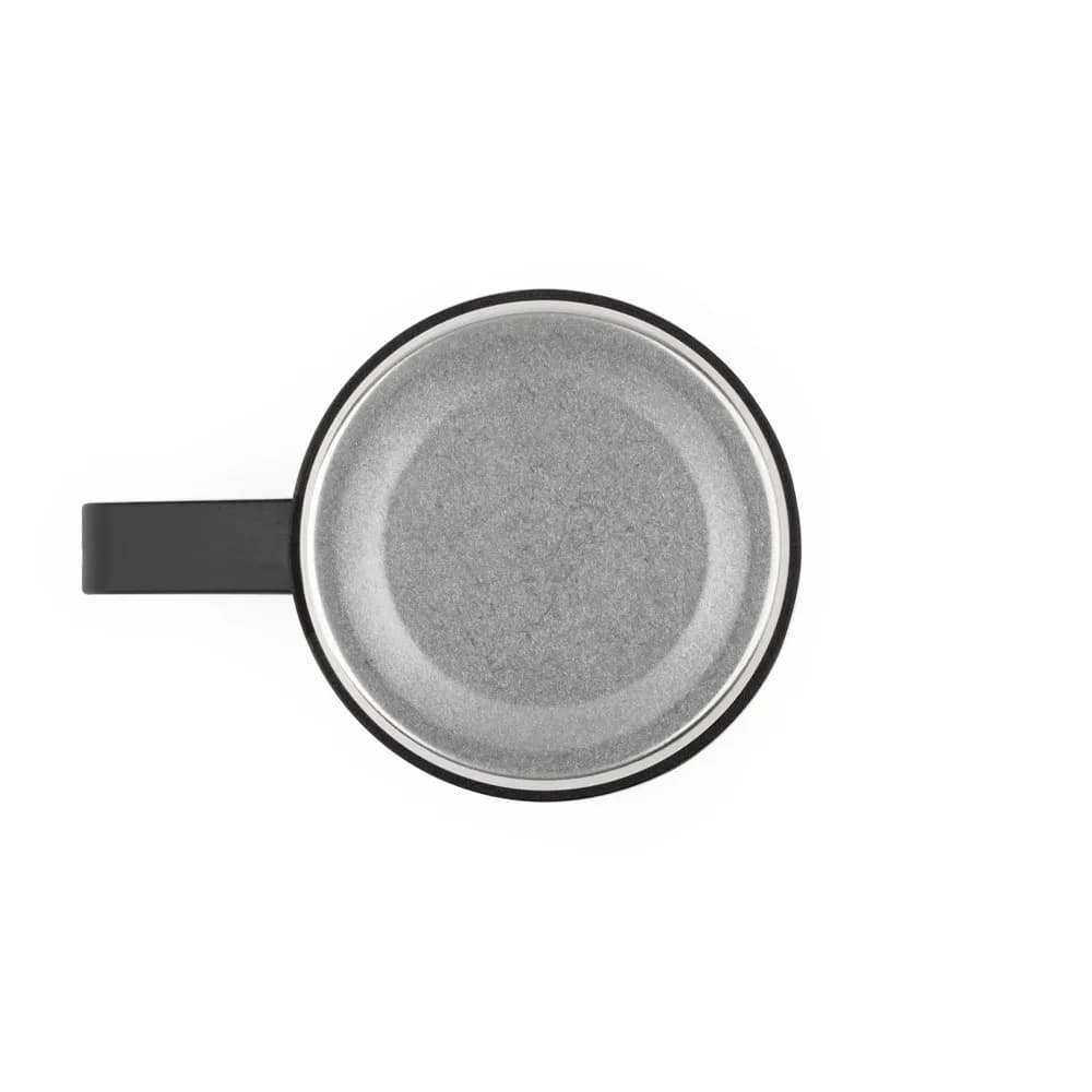 Doppelwandige Edelstahlflasche (90% recycelt) mit matter Oberfläche 490 ml - COMANECI - Schwarz