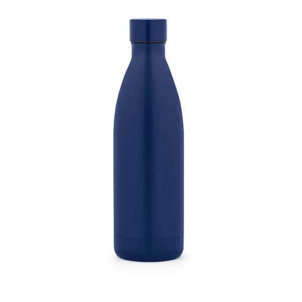 Doppelwandige Trinfklasche aus Edelstahl (90% recycelt) 1L - RE-BUFFON XL - Dunkelblau