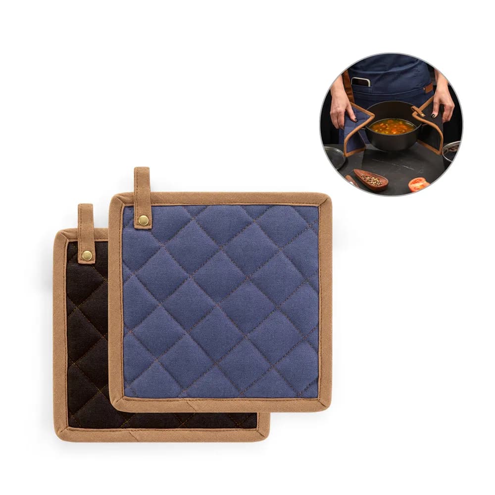 Topflappen für Küchentöpfe aus Baumwollgewebe (275 g/m²) - CLOVES - Schwarz