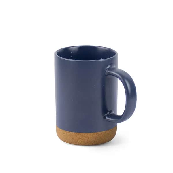 Keramikbecher mit Korkboden 320 ml - CONSTELLATION CORK - Dunkelblau