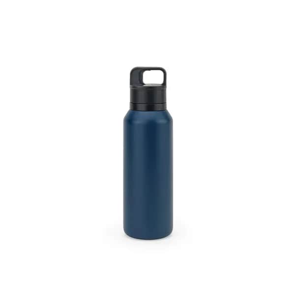 Edelstahlflasche (91% recycelt) mit vakuumisolierter Doppelwand 590 mL - NICKLAUS - Dunkelblau