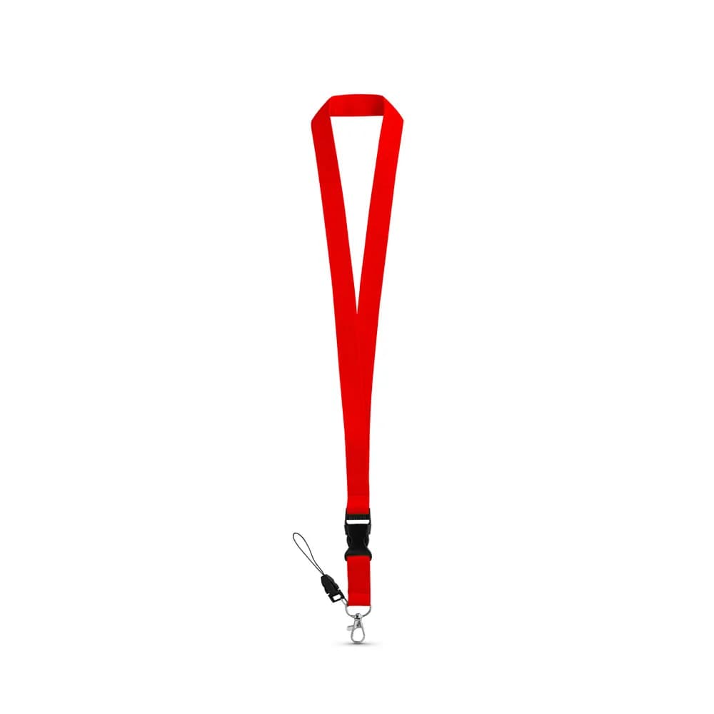 Lanyard aus Polyester - ANQUETIL - Rot