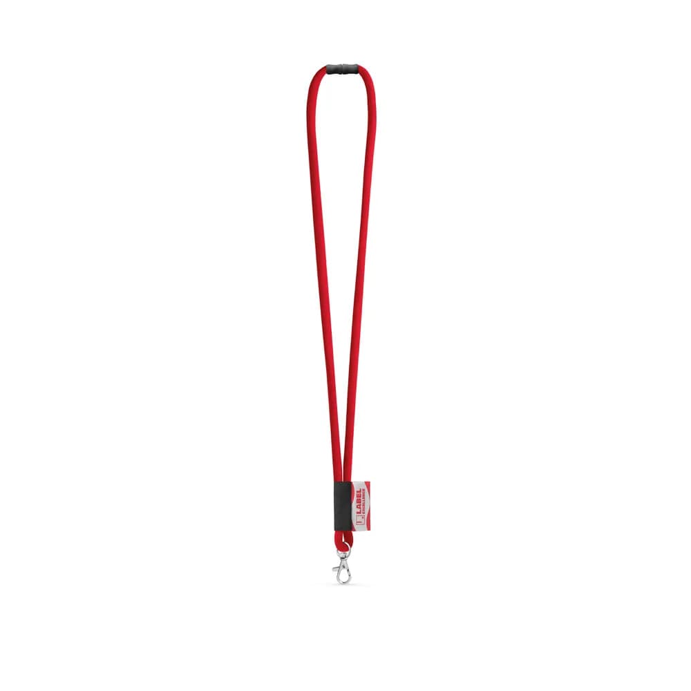 SET Lanyard Tube Long (Ø 7 mm) mit 9 mm Schnappkarabiner und Ø 7 mm Sicherheitsverschluss - WISBECH - 302 - Rot