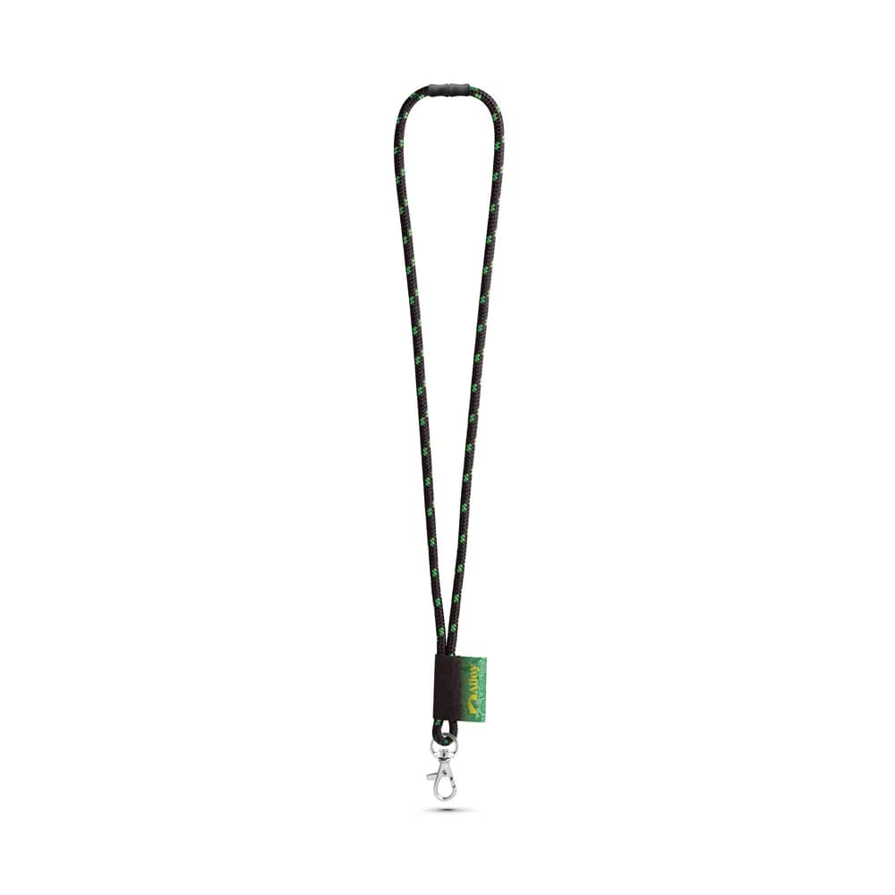 SET Lanyard NAUTIC Long (Ø 7 mm) mit 9 mm Schnappkarabiner und Ø 7 mm Sicherheitsverschluss - MANSFIELD - 300 - Schwarz